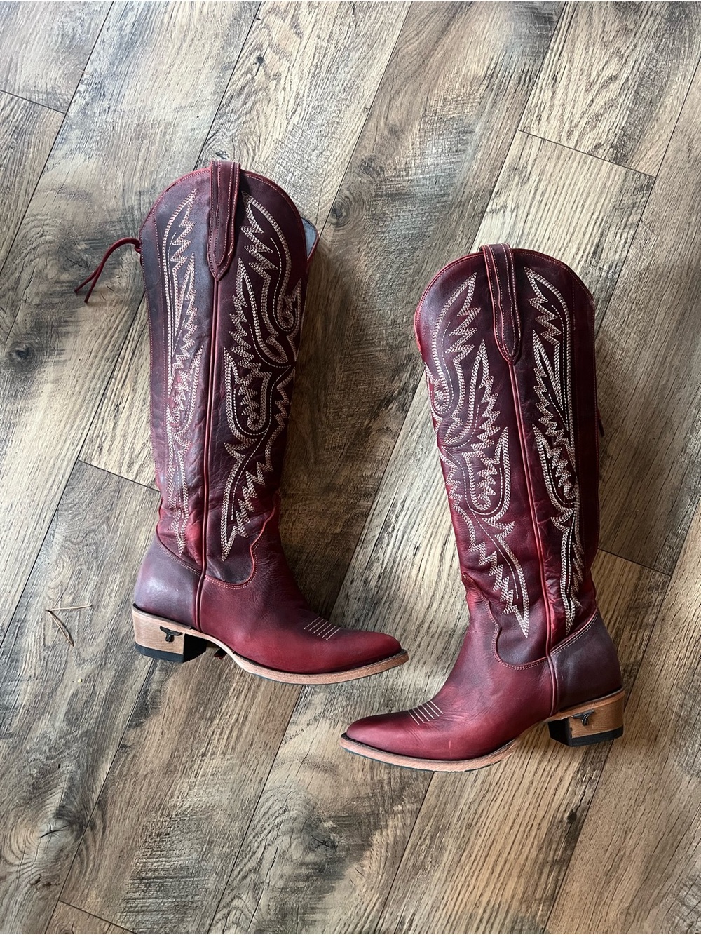 Lane Monica smoldering ruby size 8 cowboy boots! - Picture 3 of 17